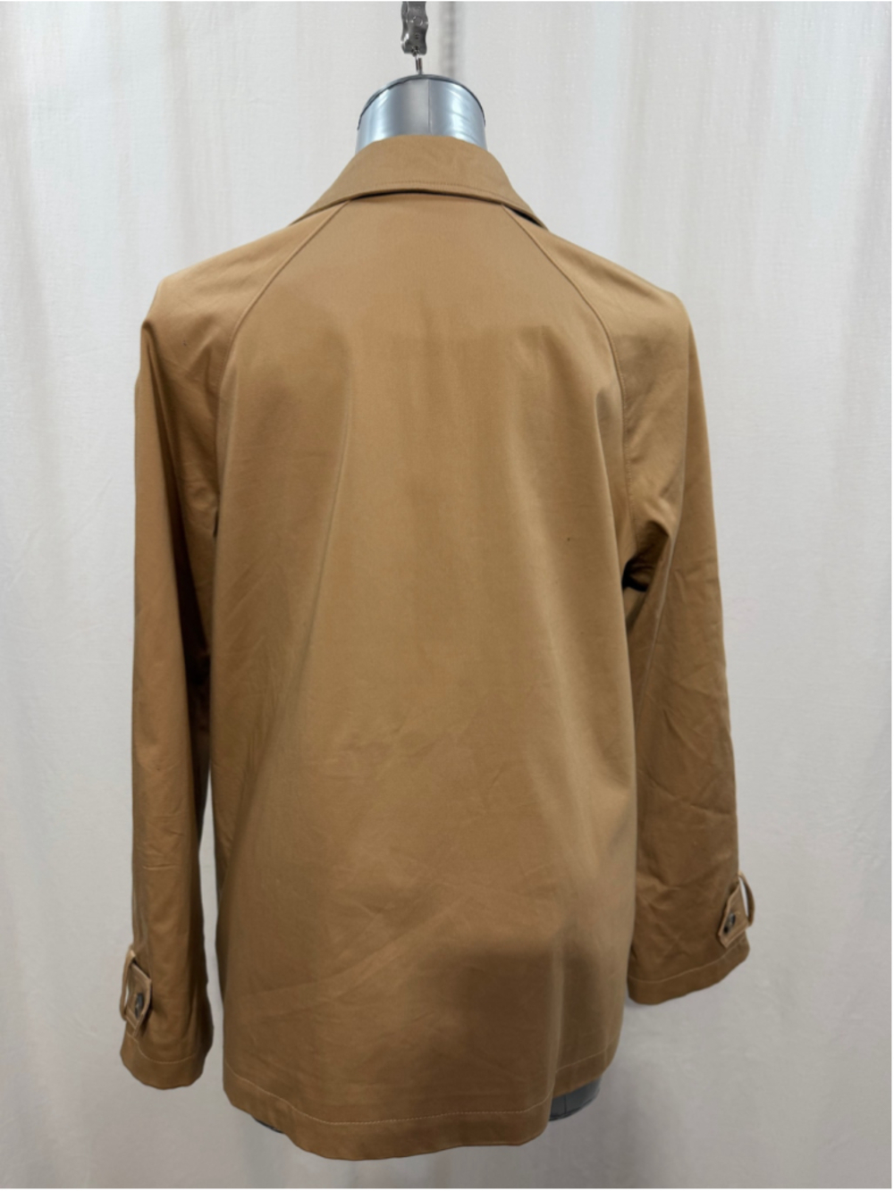 Jones Neutral Double Breasted Woman’s Peacoat Trench Blazer Tan Beige Size L - Picture 4 of 7